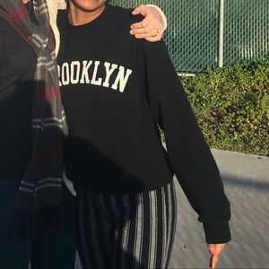 Black and white vintage crew neck